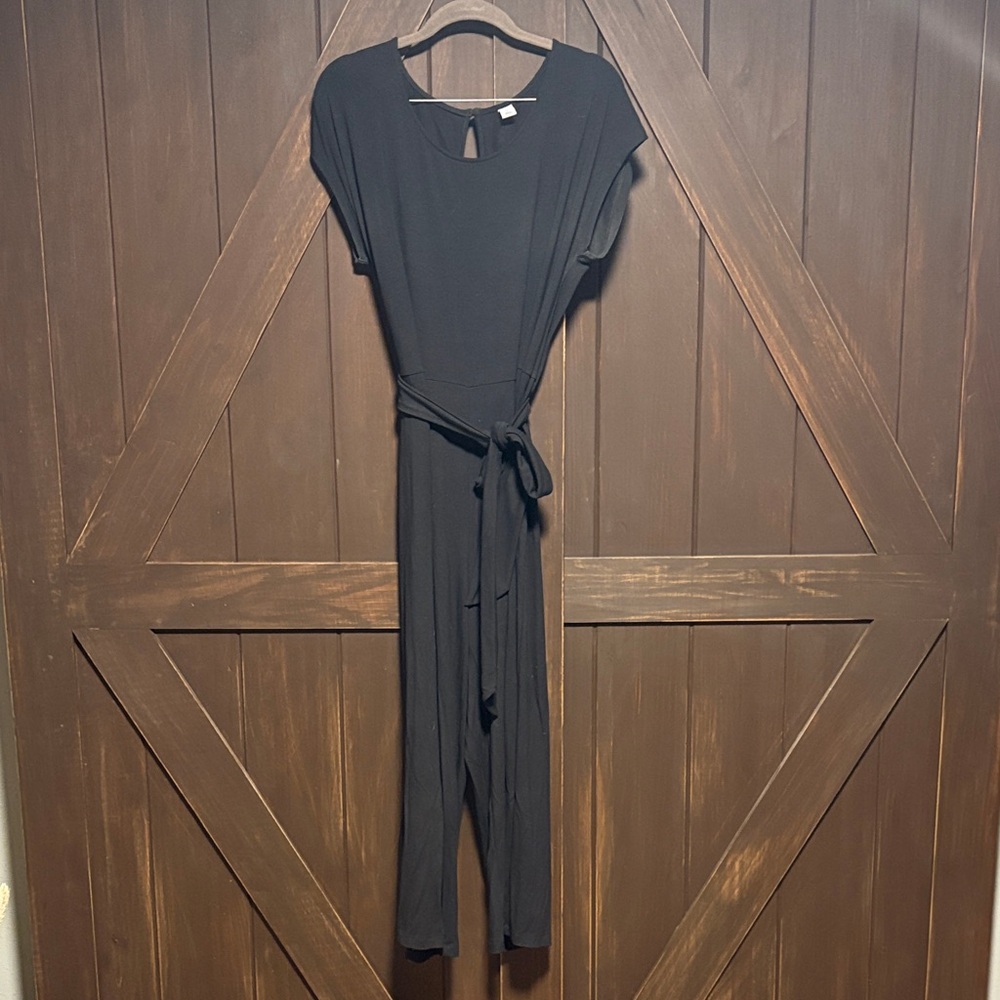 Old Navy Elegant Black Jumpsuit with Tie Waist